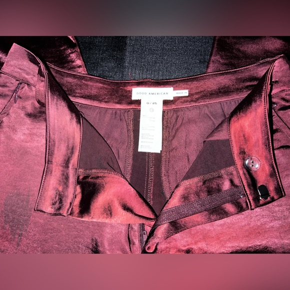 Good American  Washed Satin Wide-Leg Trousers - Picture 6 of 11